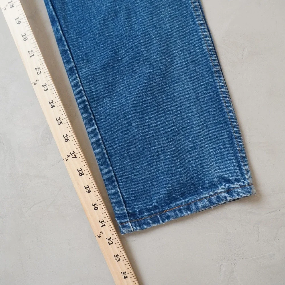 Vintage Rustler Regular Fit Jeans 34x32 Mens Blue Denim Straight Leg 90s